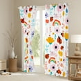 thumbnail image 3 of Manfei Colorful Cartoon Flower Black Out Curtains,Red Ladybug Curtains Pack of 2 (42x63 Each),Rustic Country Floral Bedroom Curtains For Girl Boys,Breathable Home Decor, 3 of 6