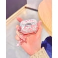 thumbnail image 2 of Funda para AirPods Pro 2 Srddty Cute Shell Pink con llavero en forma de mariposa, 2 of 6