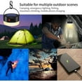 thumbnail image 2 of Linterna solar recargable 2 en 1 para camping, minilinterna LED portátil, batería solar de 2000 mAh, luz de camping impermeable, lámpara de emergencia para camping, vivac, pesca, senderismo y tiendas, 2 of 5