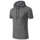 thumbnail image 1 of Camiseta ligera con capucha para running y fitness para hombre - Manga corta, secado rápido, deportiva/ocio, tallas S-XXXL, 1 of 8
