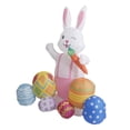 thumbnail image 4 of Decoración inflable de Pascua para exteriores: conejo inflable y huevos de colores., 4 of 9