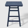 thumbnail image 5 of WestinTrends Malibu 5-Piece HDPE Outdoor Patio Dining Bar Bistro Table Set with Counter High Bar Stool, Navy Blue, 5 of 10