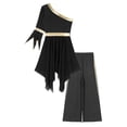 thumbnail image 3 of TTAO Robe de Danse à Manches Évasées avec Paillettes et Pantalon Grand Noir TTG, 3 of 5