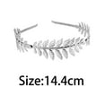 thumbnail image 5 of Besufy Women Hair Band,Punk Laurel Leaf Branch Leaves Headband Party Prom Hair Band Jewelry Gold, 5 of 7