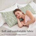 thumbnail image 5 of Green Waves Stripes Body Pillow Covers 20"x54", Vintage Minimalist Lines Texture Soft Brushed Microfiber Breathable Throw Pillow Covers, Pillowcase with Zipper for Couch Sofa Bedroom Living Room, 5 of 9