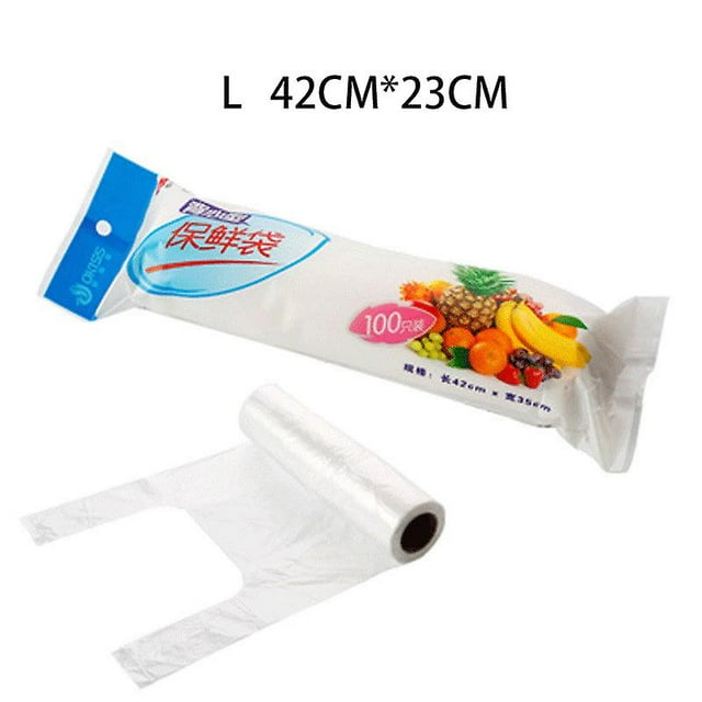 100 bolsas de plástico para conservar alimentos frescos con asa, bolsas de conservación al vacío para conservar alimentos frescos.