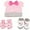 Minnie Pink, variant on Disney Baby Girls' Minnie Mouse Take Me Home Layette Gift Set - 3 Piece Hat, Booties, and Mittens (Newborn)