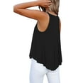 thumbnail image 6 of Women's Flowy V Neck Cami Shirts Summer Casual Tank Tops Loose Sleeveless T Shirts, 6 of 6