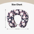 thumbnail image 5 of Xecao Leaves Flower Print Memory Foam Cervical Neck Pillow Versatile U-Shaped Pillows for Home,Office,Camping,Travelling,Soft Washable Cover, 5 of 8