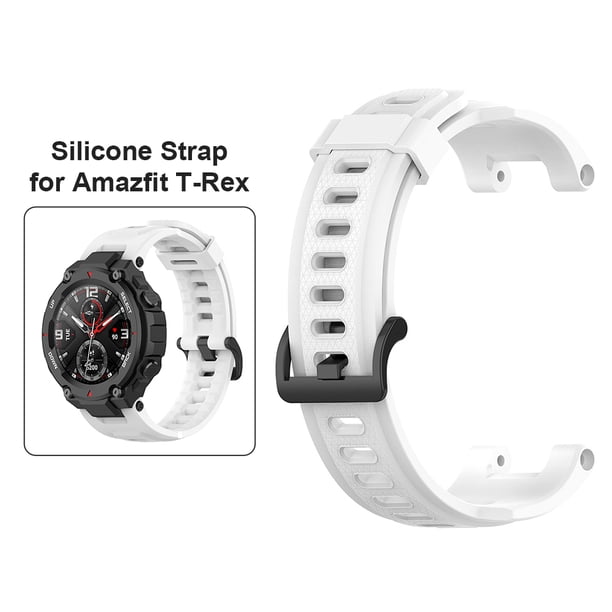 Correa de reloj de silicona para Huami Amazfit T-Rex Pro/Amazfit T-Rex (Blanco)