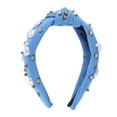 thumbnail image 3 of Unique Bargains 1 Pc Headband Knotted Hair Accessories for Women Blue, 3 of 5