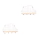 thumbnail image 1 of Advancent Estante de pared ajustable para almacenamiento en el hogar - Organizador de almacenamiento multifuncional y elegante Estante de blanco 2Conjunto, 1 of 6