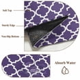 thumbnail image 2 of Purple Moroccon Round Rug 3ft Washable Circle Entryway Rugs Non Slip Country Chic Ethnic Minimalist Motifs Area Rug Indoor Floor Carpet for Bedroom Kitchen Living Room Home Office Dining Room Nursery, 2 of 8