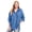 Light Stonewash, variant on Plus Size Snap Front 4-Pocket Denim Big Shirt