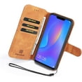thumbnail image 6 of Case for iPhone 11, Luxury PU Leather Case Vintage Wallet Flip Cover TPU Inner Shell [Card Slots] [Magnetic Closure] Stand Function Folio Shockproof Full Protection - Brown, 6 of 14