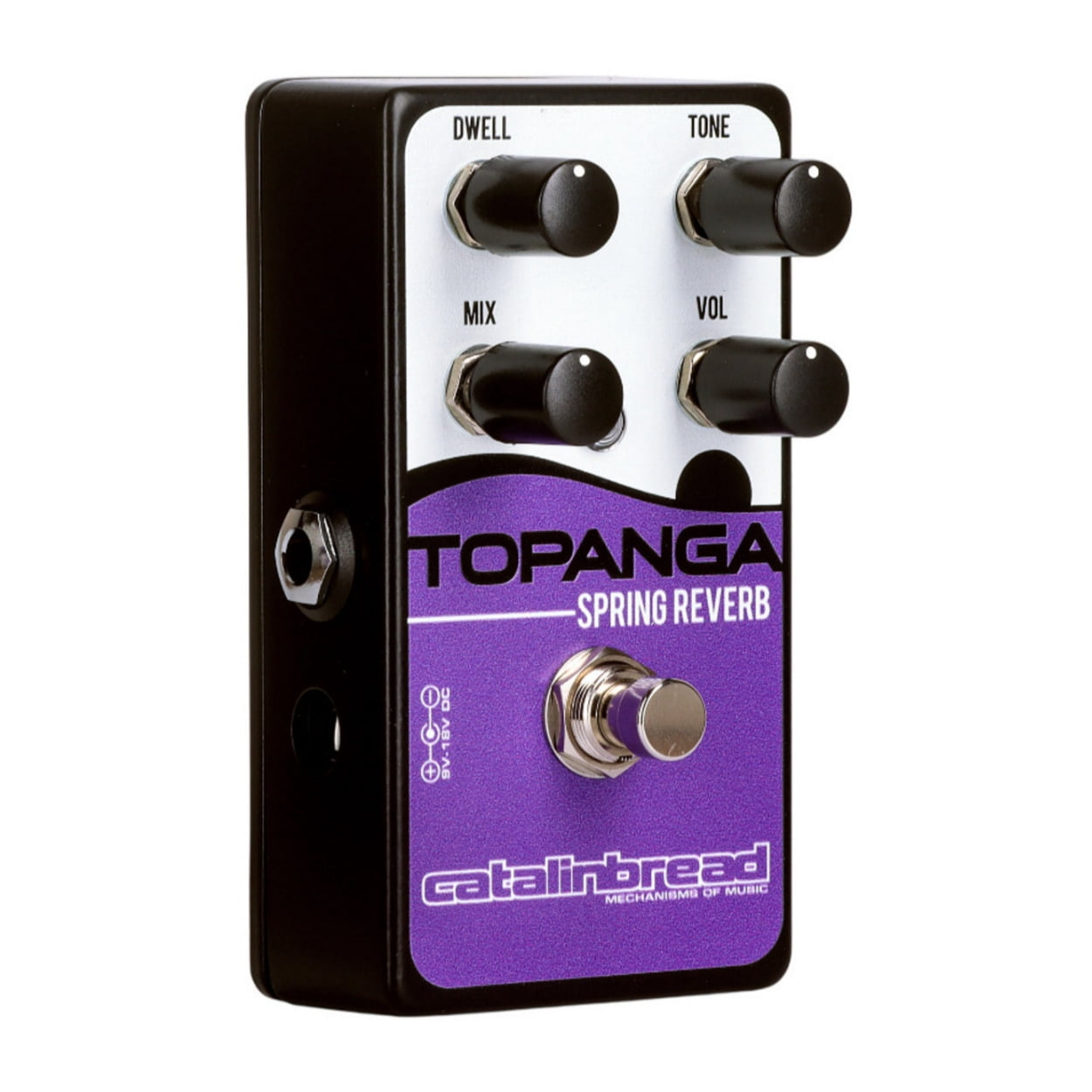 Catalinbread Topanga Classic Spring Reverb Pedal with Three Knob Controls (Purple)