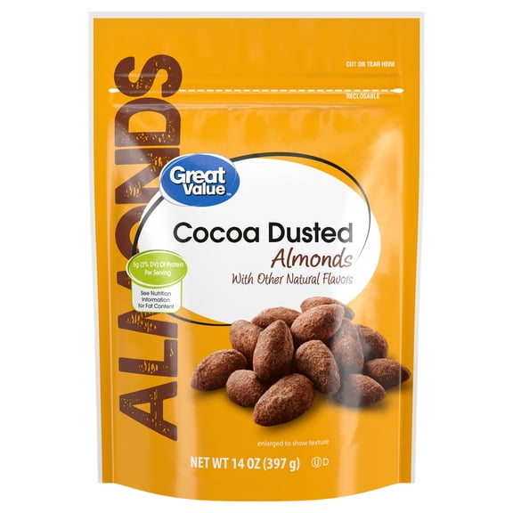 Great Value Cocoa Roasted Almonds, 14 oz