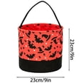 thumbnail image 2 of Halloween Fabric Storage Basket Pumpkin Candy Holder Yellow A 1pc, 2 of 8