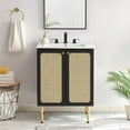 thumbnail image 2 of Vanity Cabinet (Sink not included), Black, Wood, Hotel Bedroom Bathroom, Modern Contemporary HB36368, 2 of 10