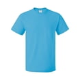 thumbnail image 2 of COUVER Durable High Density Cotton Heavyweight T Shirt Aquatic Blue Medium (Mens), 2 of 5