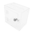 thumbnail image 2 of Buzón de sugerencias, transparente, buzón de postal con 2 llaves, caja de donación acrílica, organizador de almacenamiento para ,, 2 of 8
