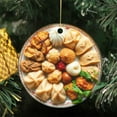 thumbnail image 3 of Chinese Dim Sum Assortement, China Asian Cuisine Food Lovers Foodie Novelty Holiday Christmas Ornament Xmas Tree Gift (Flat Design Printed on Ceramic, NOT 3D), 3 of 3