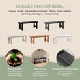 thumbnail image 4 of WestinTrends Ashore 6-Piece Outdoor HDPE Rectangular Patio Dining Table Set with Bench, Gray, 4 of 12