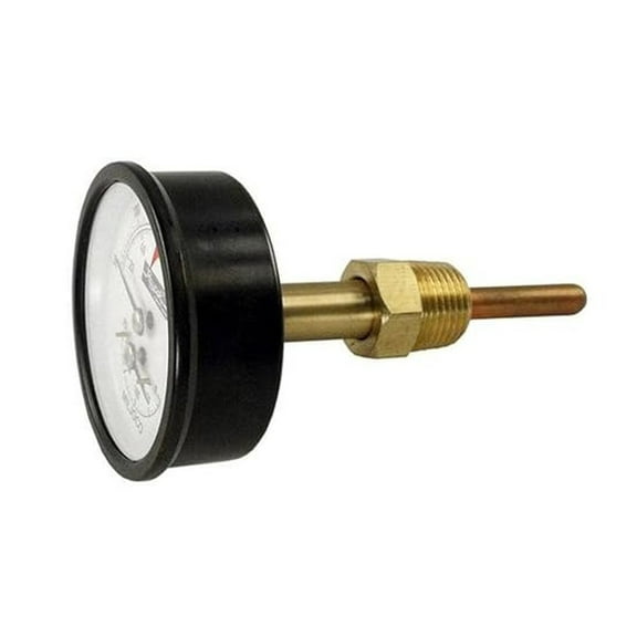 Temperature Pressure Gauge Kit 007399F - HVAC Refrigerant Manifold Gauge Set - R410A R134a R22 - AC Service Diagnostic Tool with Hoses & Adapters