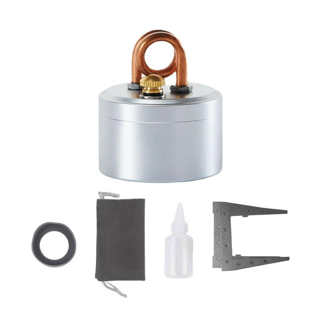 S SERENABLE Réchaud à Esprit de Camping avec Sac de Rangement Petit pour Randonnée BBQ Cuisine Extérieure Argent