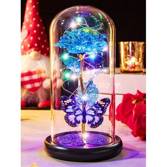 Regalos Galaxy Glass Rose Forever Eternal Crystal Flower