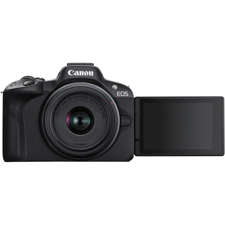 Canon EOS R50 Mirrorless Camera w/ 18-45mm and 55-210mm Lenses