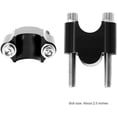 thumbnail image 4 of with Bolts Handlebar Riser Bar for Can for Am for Outlander for Max Motorcycle Handlebar Riser Clamp Handle Bar Mount 7/8" 22 Mm Handlebar Motorcycle Handlebar Clamps Riser(Black 22mm), 4 of 5
