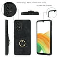 thumbnail image 4 of PU Leather Case for Samsung Galaxy A33 5G 6.4 Inch with Card Slots Ring Holder Kickstand Phone Cover, Soft TPU Shockproof Anti-Drop Slim Fit Protective Case for Samsung Galaxy A33 5G,Black, 4 of 17