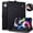 Black, variant on Decase for Apple iPad 11th 10th Gen 2025 & 2022 (A3354/A2696) Premium PU Leather Folio Tablet Case, Auto Sleep/Wake, with Card Slots Stand,Front Pocket and Pen Holder,Black
