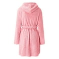 thumbnail image 5 of YanHoo Women Bathrobe Towel Plush Fluffy Terry Cloth Women Lightweight Towel Robe Winter Warm Fleece Bathrobe Bath Gown Soft Ladies Robe Spa Shower Robe Walmart Prime Sale, 5 of 8