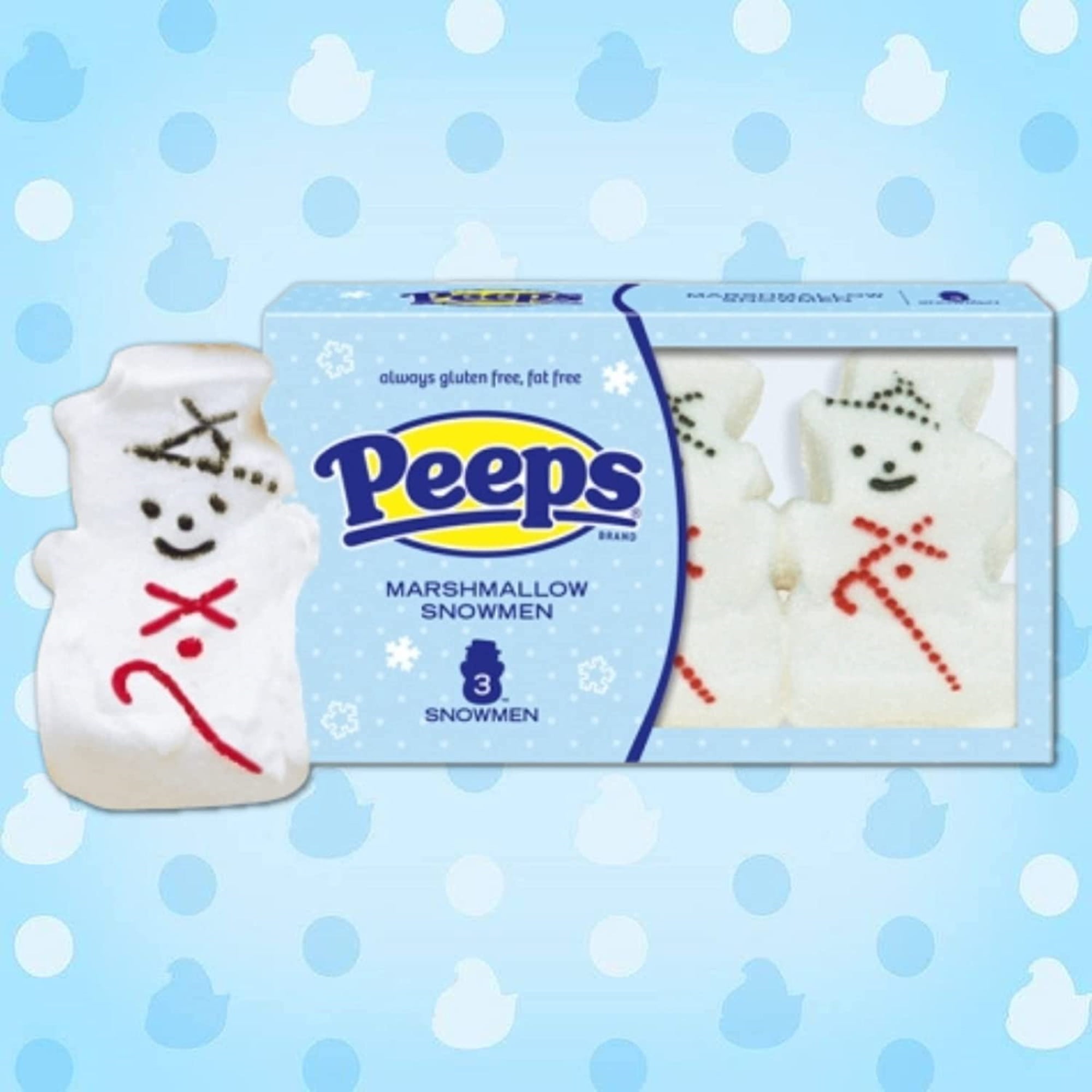 Christmas Peeps Marshmallow Candy, Sugar Coated Holiday Christmas Peeps Marshmallow Candy, Sugar Coated Holiday