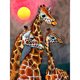 thumbnail image 1 of Diamond Painting (DE6115) 5D DIY Square Kit Jirafa con Amor (FH329) 45x60cm FLhrweasw Nuevo, 1 of 1