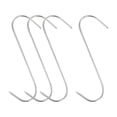 thumbnail image 1 of Unique Bargains 6.89' Meat Hooks, 0.12' Thick Stainless Steel S-Hook, Meat Processing Hanging 4Pack, 1 of 5