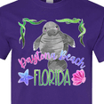 thumbnail image 4 of Inktastic Daytona Beach Florida Cute Swimming Manatee T-Shirt, 4 of 5