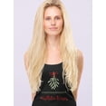 thumbnail image 2 of Mistletoe Wishes Ii Racerback Tank Women -Victoria Barnes Designs, Female x-Large, 2 of 4