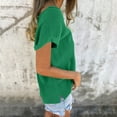thumbnail image 4 of Mittory Summer Casual T-Shirt for Women Crewneck Short Sleeve Loose Fit Tops Lightweight Breathable Tees, 4 of 8