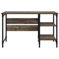 thumbnail image 4 of Ameriwood Home Carter Single Pedestal Desk in Rustic, 4 of 6