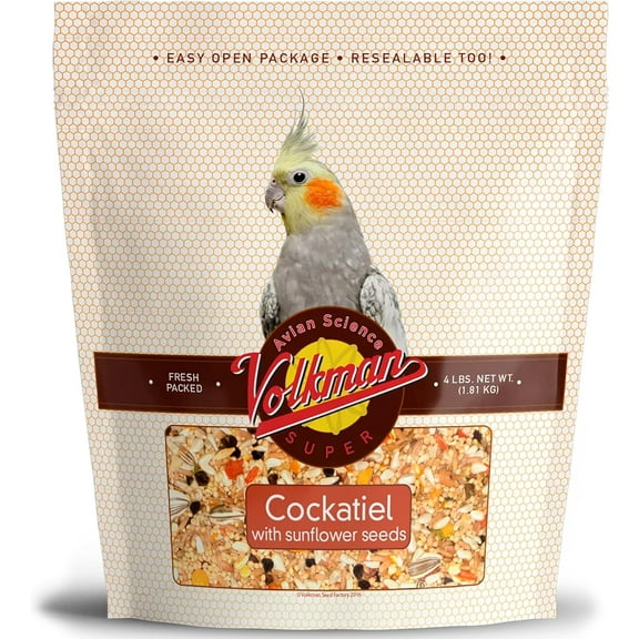 Volkman Seed Avian Science Super Cockatiel With Sunflower 4lb