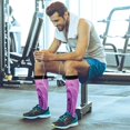 thumbnail image 6 of FREEAMG Rose Compression Socks for Women Men, Circulation Knee High Stockings for Running Cycling Medical, 1Pair, 6 of 7