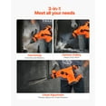thumbnail image 3 of VEVOR Corded Hammer Drill, 1600W 175-350RPM Electric Demolition Drills, 2-Inch SDS-Max Rotary Hammer Driver, 3 Functions Chipping Power Tool Kit for Concrete, Drilling Wood Plastic, 3 of 9