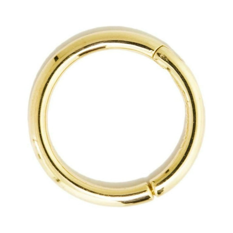 Brass Round Hoop Earring Clasps Gold Textured Clasp Earrings Circle Thick  Huggie Clasp 18K Real Gold Plating 17x15.9x2.9mm RGP5373 