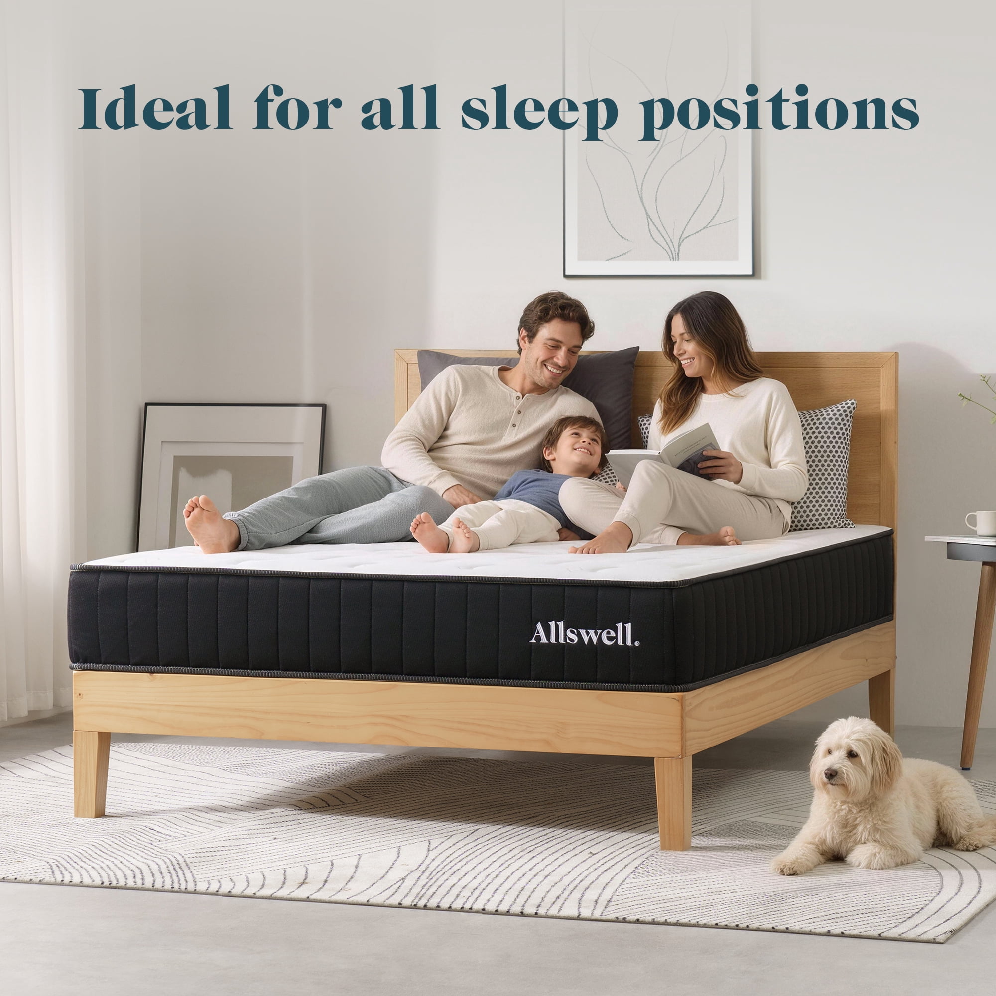Allswell King 10" Hybrid Mattress in a Box,Gel-Infused Cooling Foam, Pressure Relief, Cool-to-Touch Cover