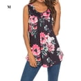 thumbnail image 1 of Guardurnaity Camiseta de mujer con cuello y manga corta, blusa informal con estampado Vestidos rosa negro M, 1 of 6