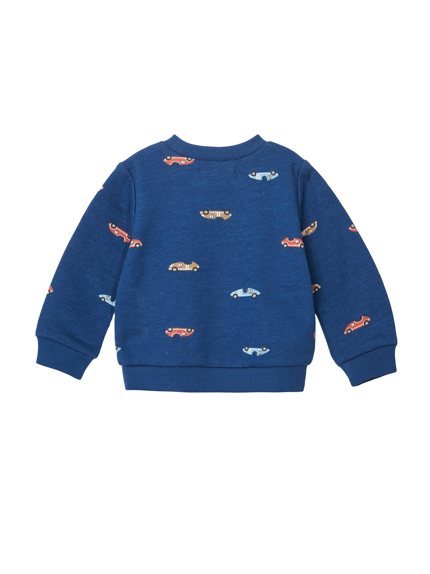 Wonderluxe Baby Boys' Long Sleeve Fleece Sweatshirt and Jogger, 3-Piece Set, Sizes 0-3M-24M