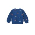 thumbnail image 4 of Wonderluxe Baby Boys' Long Sleeve Fleece Sweatshirt and Jogger, 3-Piece Set, Sizes 0-3M-24M, 4 of 13